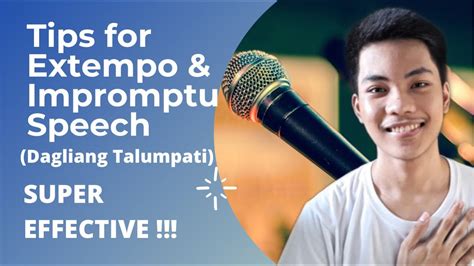 extemporaneous speech in tagalog|Talumpati .